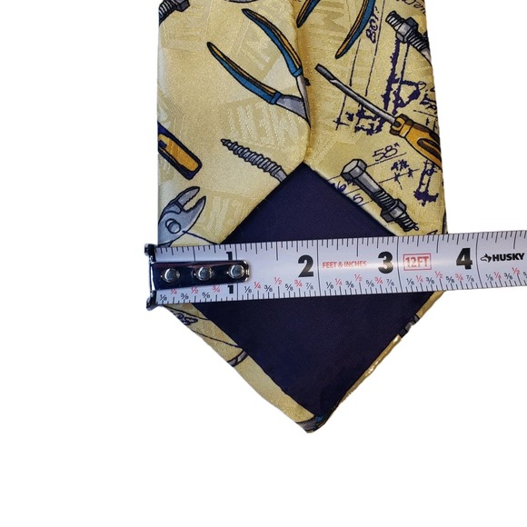 SET OF 2 - Home Improvement TV Show Mens Novelty Neck Ties 55" Yellow & Blue - Picture 5 of 11